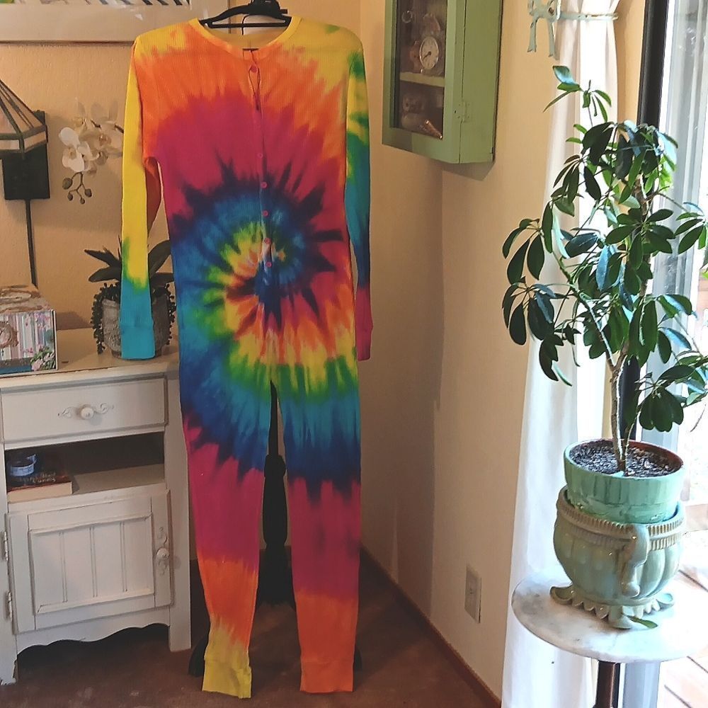 NEW Bright Tie Dye FollowMe Knit Long Johns